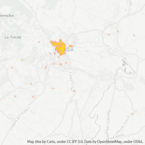 Mappa di calore per cap 06123