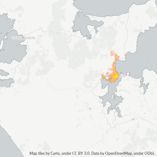 3510 Business Density Heatmap