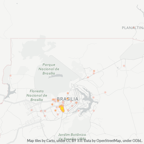 71215-000 Mapa de calor de densidad empresarial