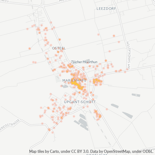 Heatmap für plz 26529