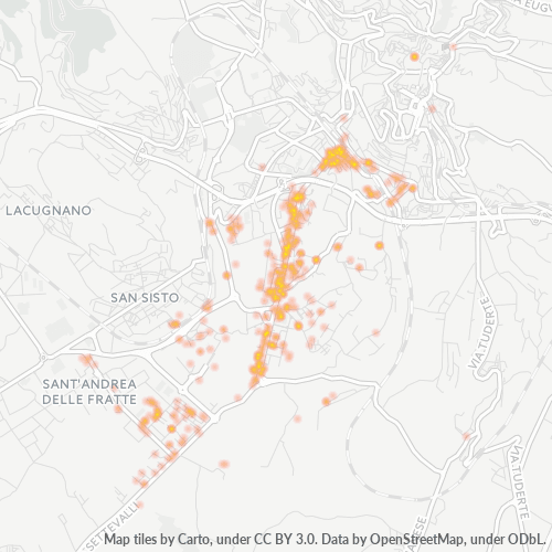 Mappa di calore per cap 06129