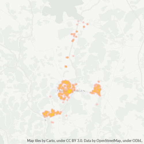 Heatmap für plz 72818