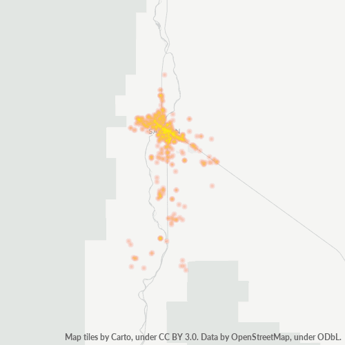 83467 Business Density Heatmap