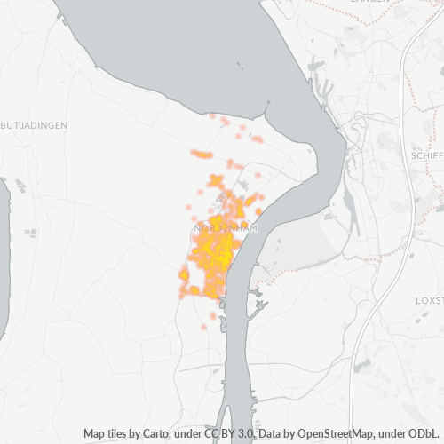 Heatmap für plz 26954