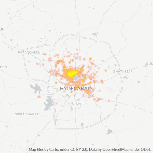 500016 Business Density Heatmap