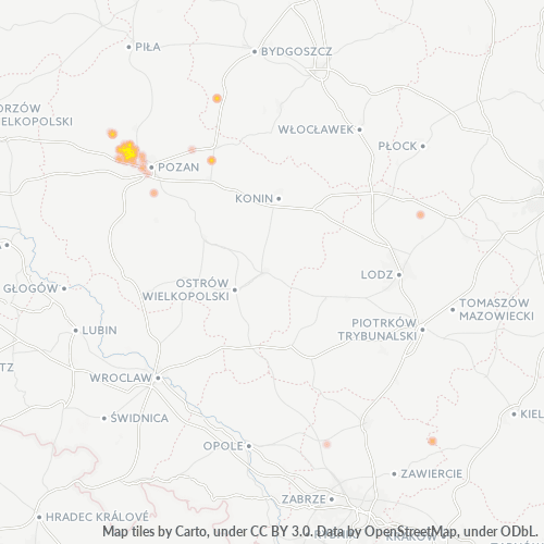 62-090 Mapa intensywności działalności gospodarczej