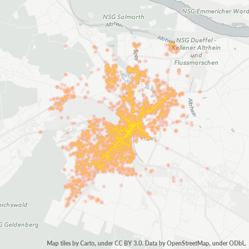 Heatmap für plz 47533