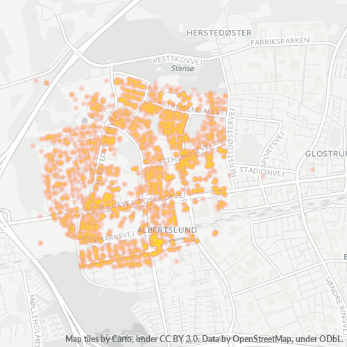 2620 Heatmap over forretningstæthed