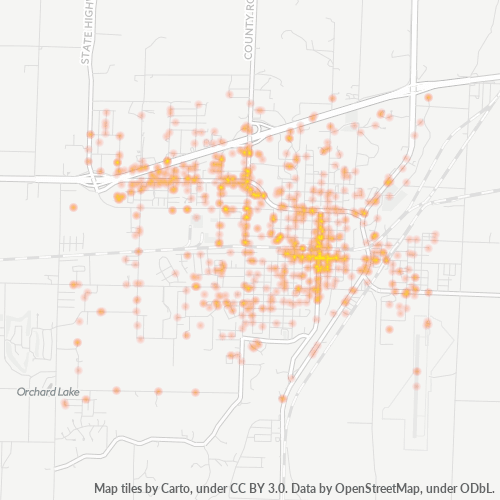 63841 Business Density Heatmap