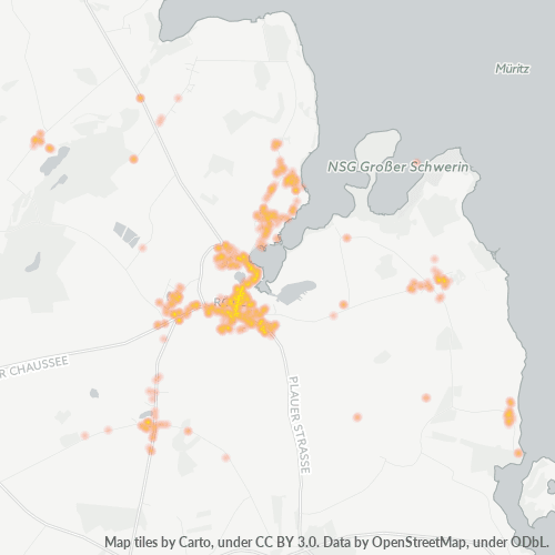 Heatmap für plz 17207