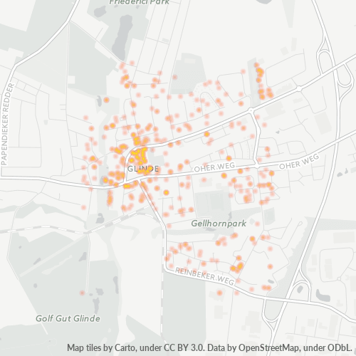 Heatmap für plz 21509