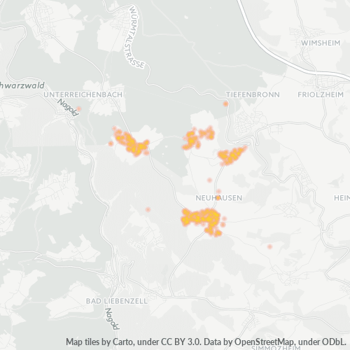 Heatmap für plz 75242