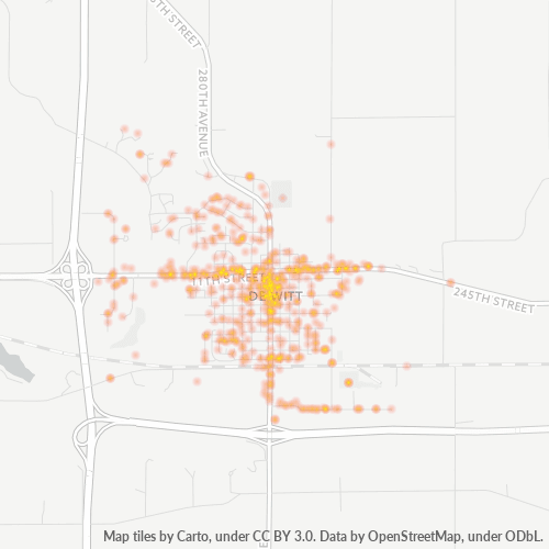 52742 Business Density Heatmap
