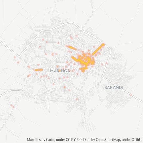 87040-000 Heatmap de Densidade da Empresa