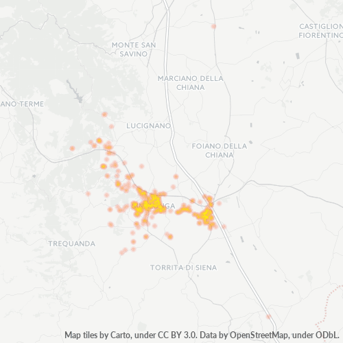 Mappa di calore per cap 53048