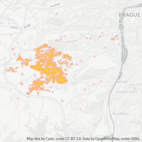 155 00 Mapa hustoty obchodu