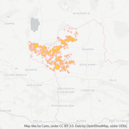 Heatmap für plz 32351