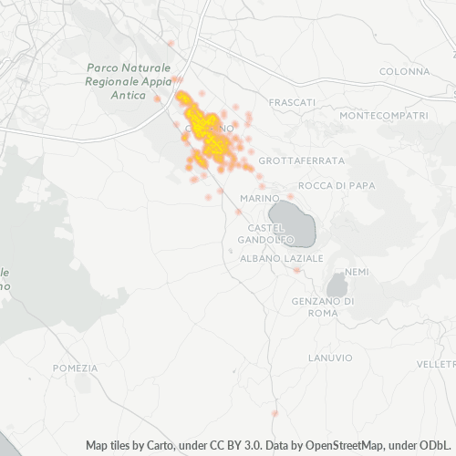 00043 Mappa di concentrazione per la densità di aziende