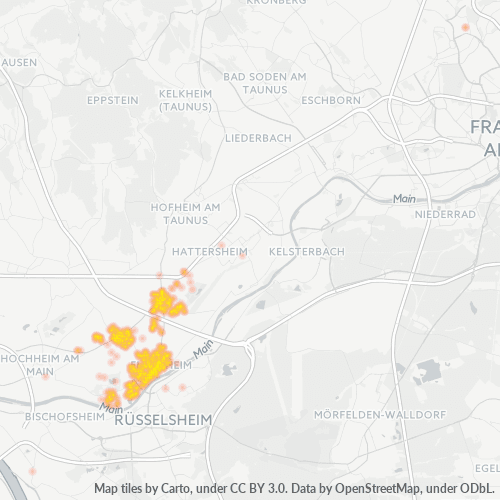 Heatmap für plz 65439