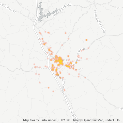 43724 Business Density Heatmap