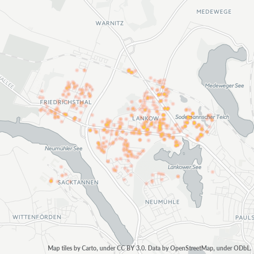Heatmap für plz 19057