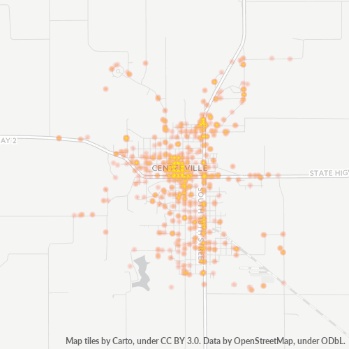 52544 Business Density Heatmap