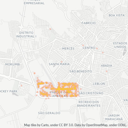 38045-000 Mapa de calor de densidad empresarial