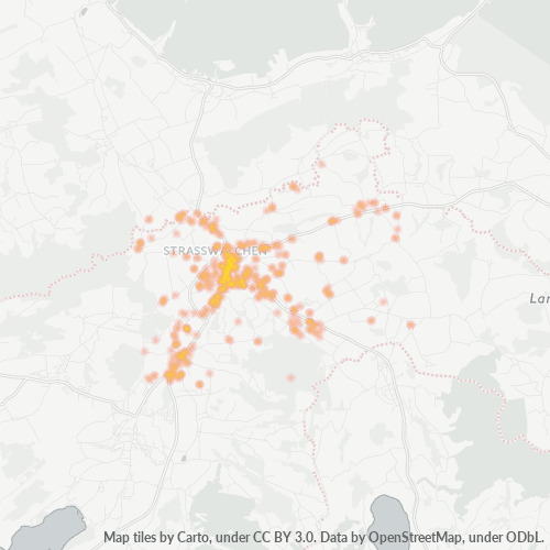 Heatmap für postleitzahl 5204