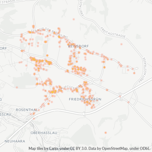 Heatmap für plz 08141