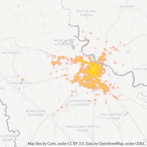 Mappa di calore per cap 26900