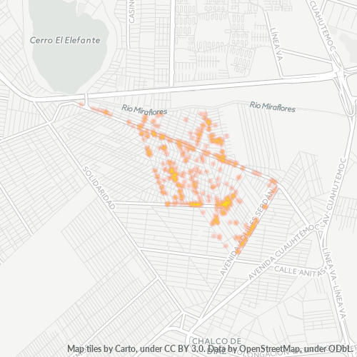 56605 Mapa de calor de densidad empresarial