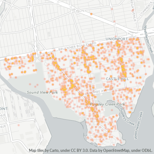 10473 Business Density Heatmap