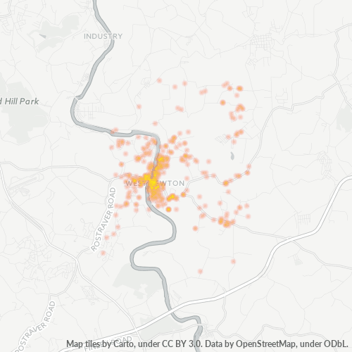 15089 Business Density Heatmap