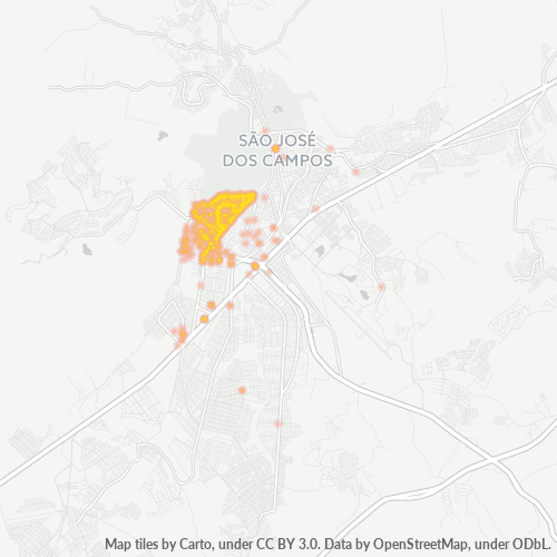 12242-000 Heatmap de Densidade da Empresa