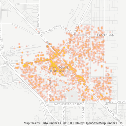 89015 Business Density Heatmap