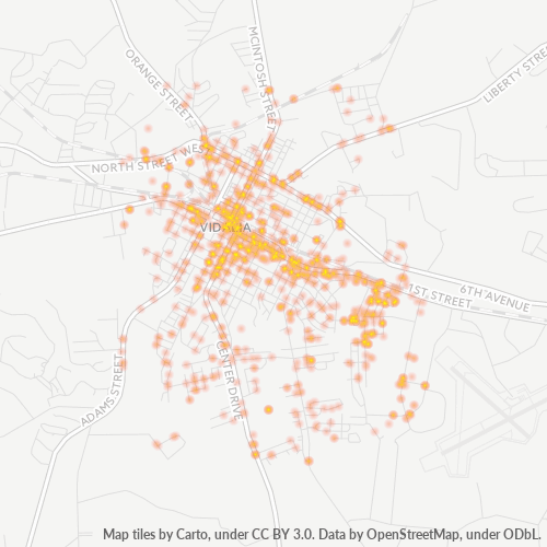 30474 Business Density Heatmap