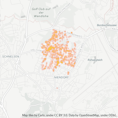 Heatmap für plz 22455