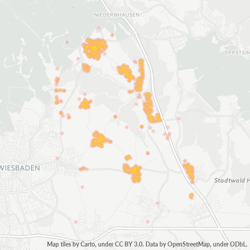 Heatmap für plz 65207