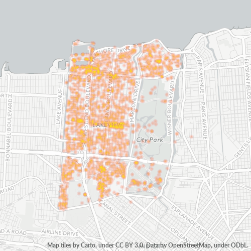 70124 Business Density Heatmap