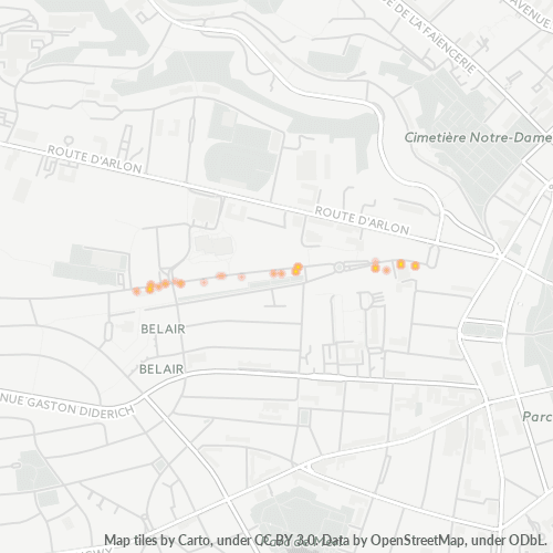 1371 Business Density Heatmap