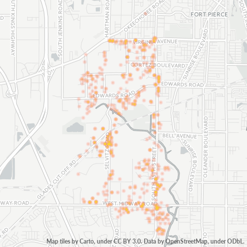 34981 Business Density Heatmap