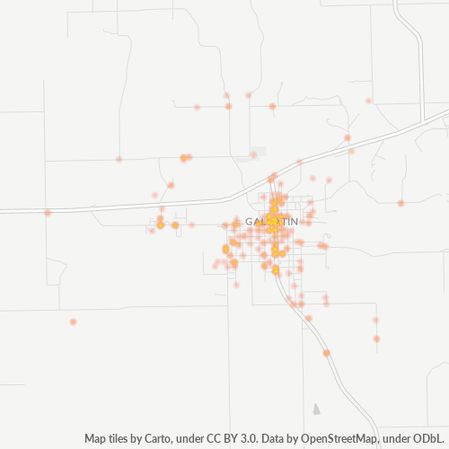 64640 Business Density Heatmap