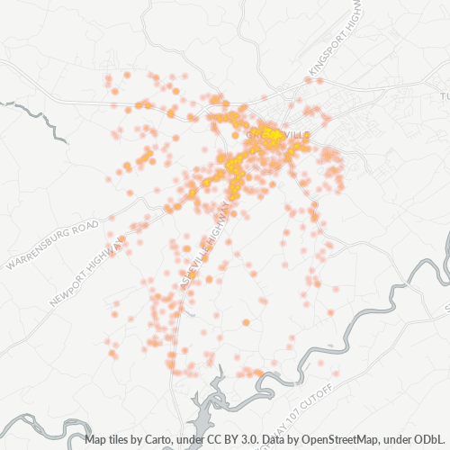 37743 Business Density Heatmap