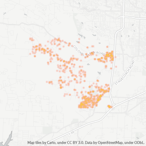 72210 Business Density Heatmap