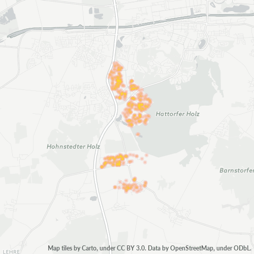 Heatmap für plz 38444