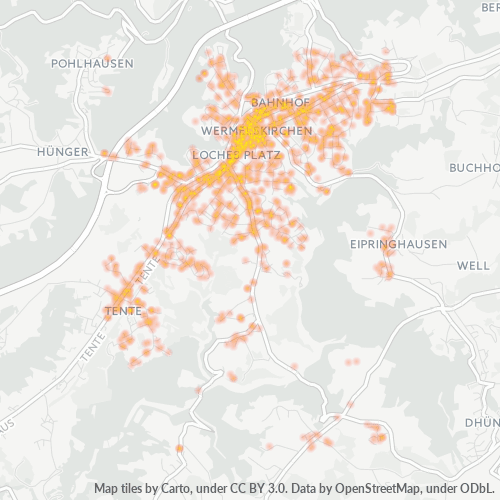42929 Standortdichte-Heatmap