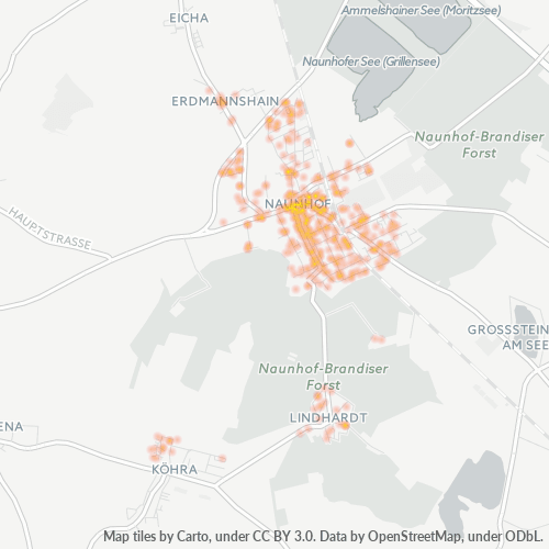Heatmap für plz 04683