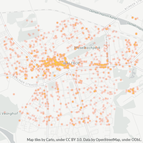 Heatmap für plz 45731