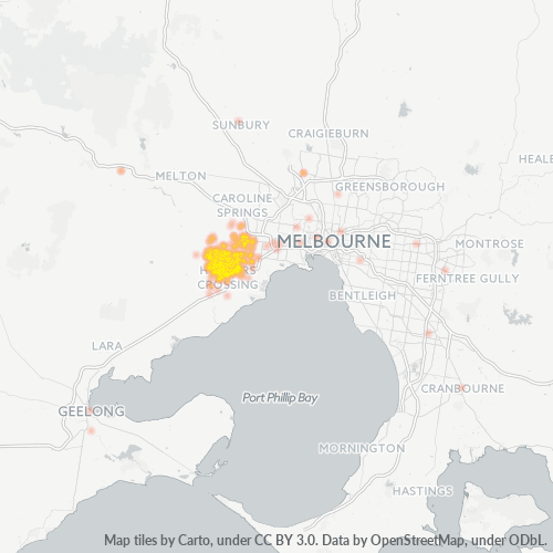 3029 Business Density Heatmap