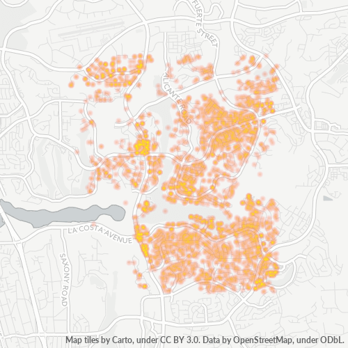 92009 Business Density Heatmap